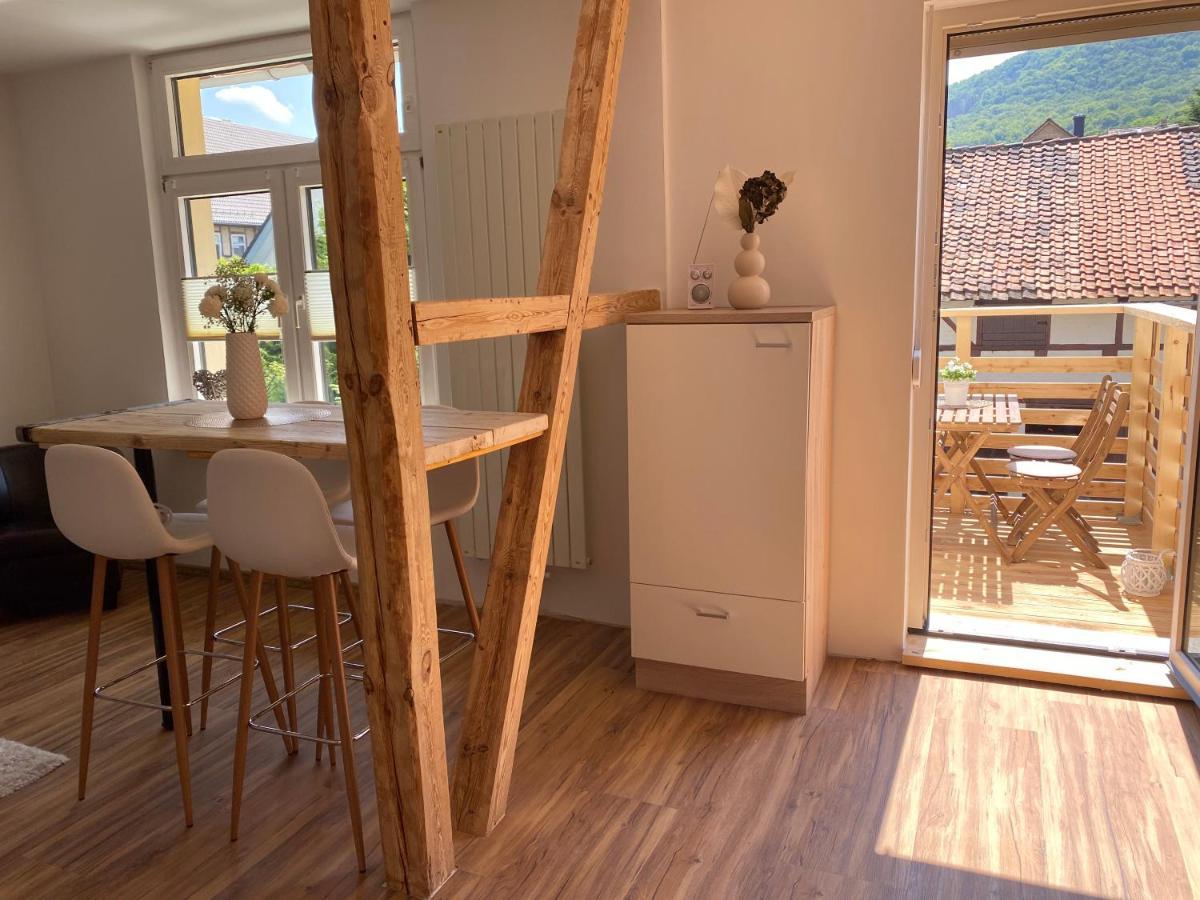 Ferienwohnung Bergblick Thale Buitenkant foto